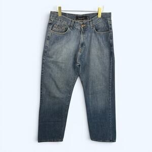 Calvin Klein Men's Straight Leg Denim Jeans medium wash 32x32